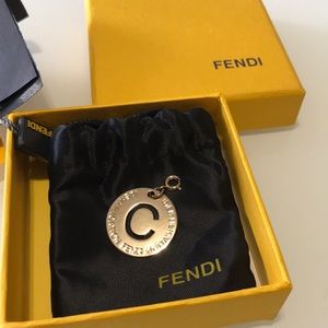 Brand new with tags Fendi “C” charm
